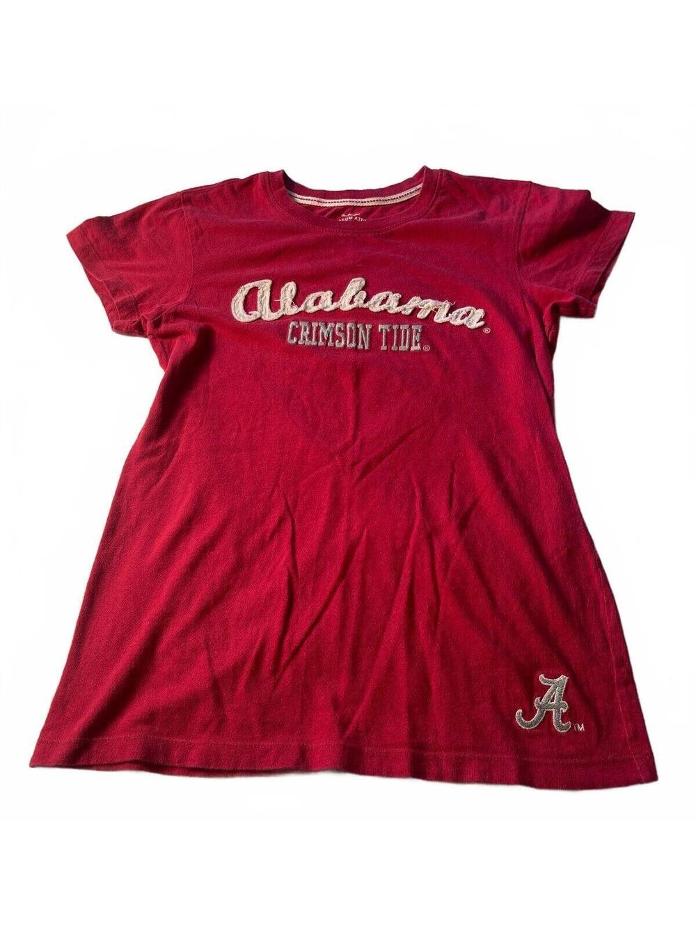 Alabama Crimson Tide Red Cotton T-Shirt Size Small Juniors